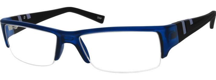 Zenni Optical Half Rim Glasses Frames 294316