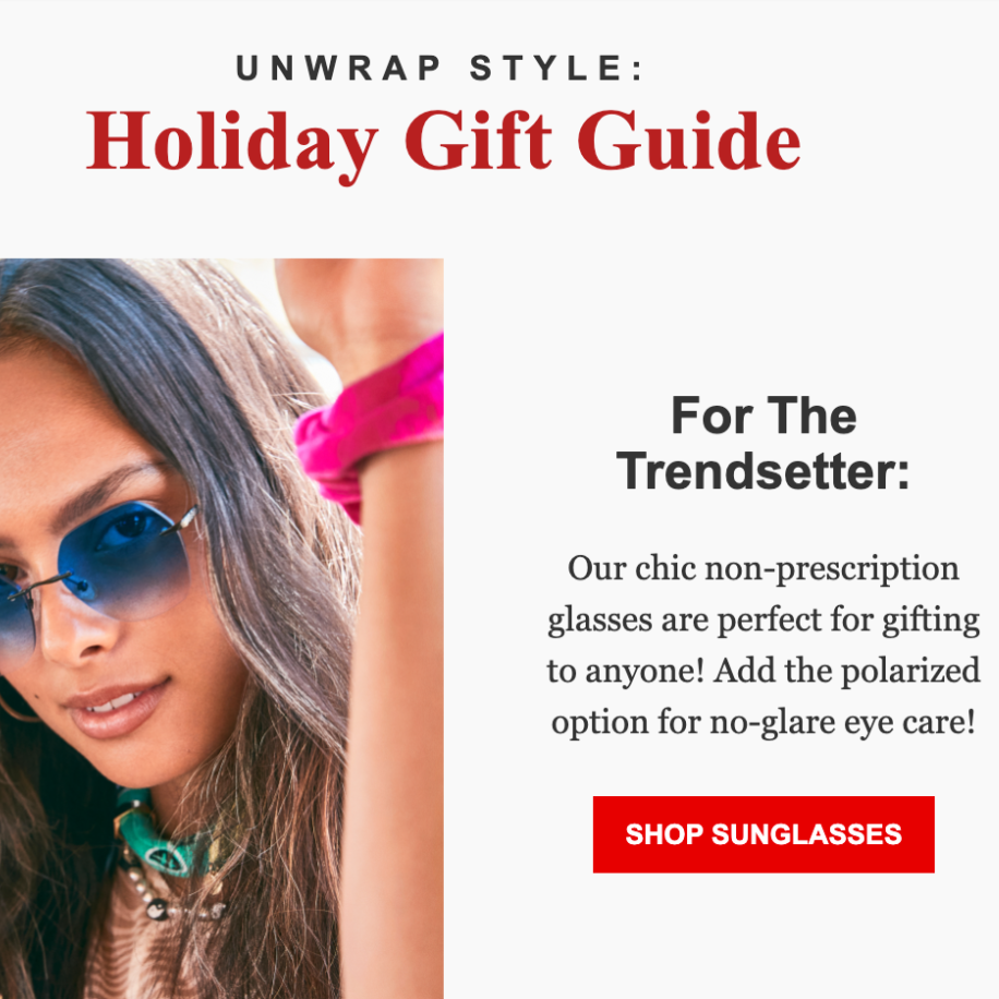 Sunglasses Holiday Gift Guide