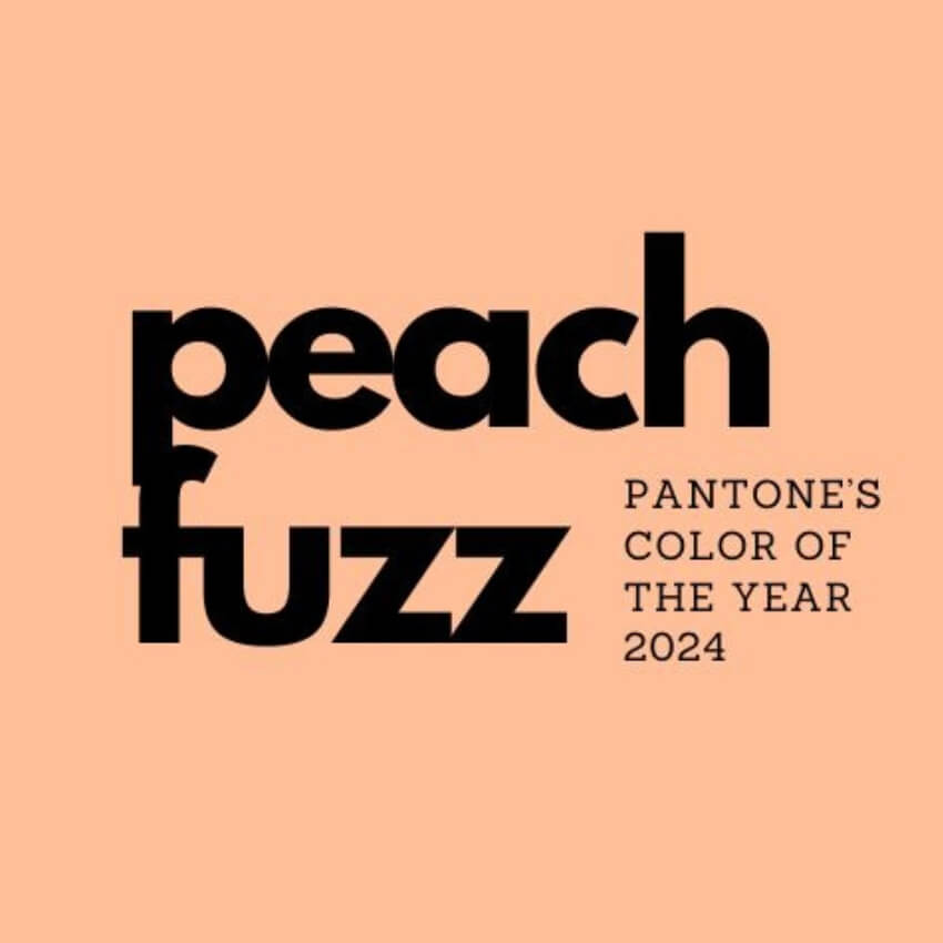 peach fuzz. PANTONE'S COLOR OF THE YEAR 2024