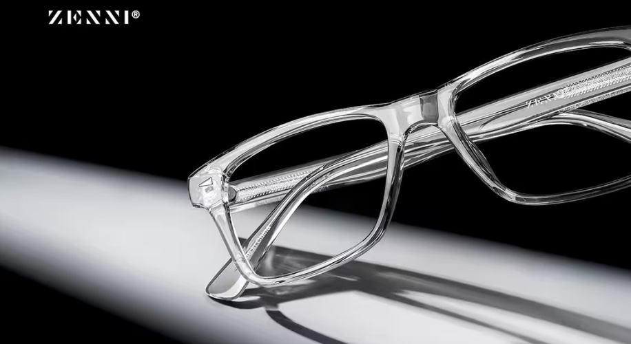 Photo of Grey Square Eyeglass Frames