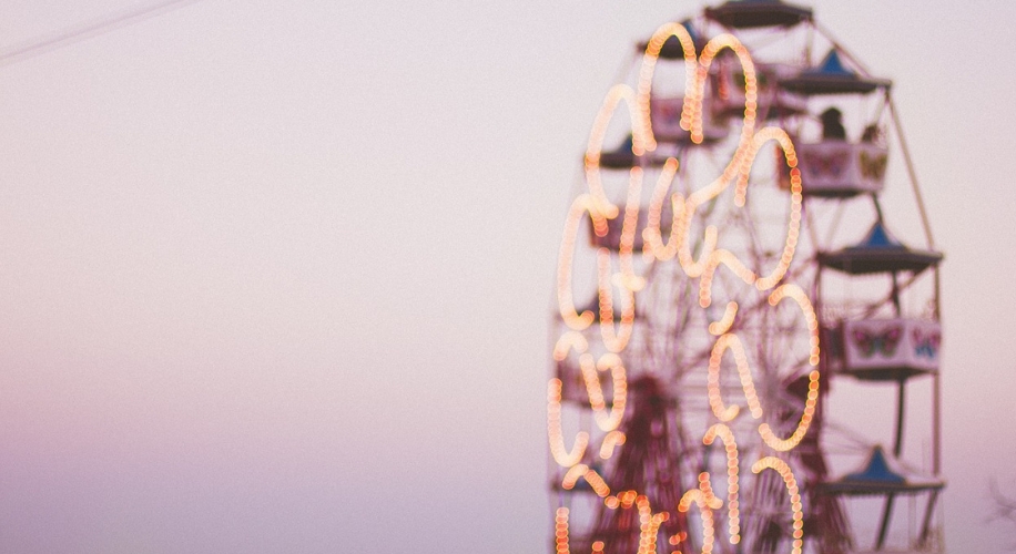 Ferris wheel at amusement park