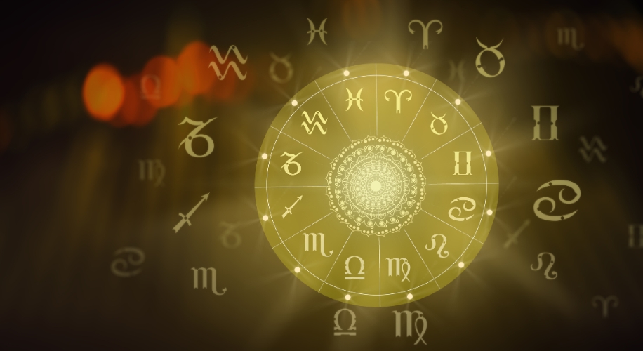 Zodiac sign wheel of fortune