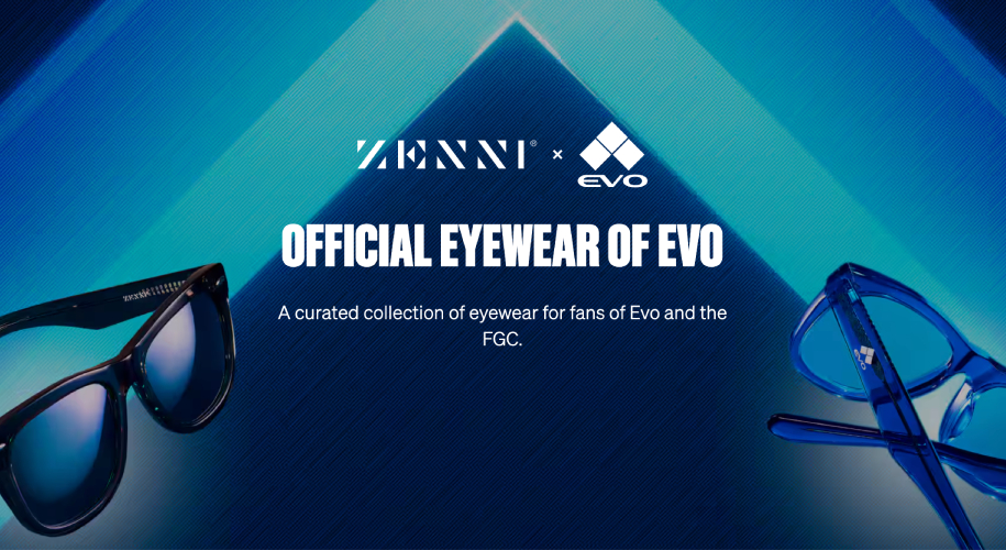 ZENNI x EVO Official Eyewear of EVO. A curated collection of eyewear for fans of Evo and the FGC.