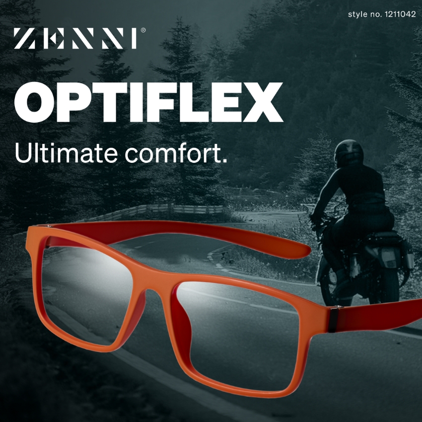 ZENNI OPTIFLEX Ultimate comfort. style no. 1211042