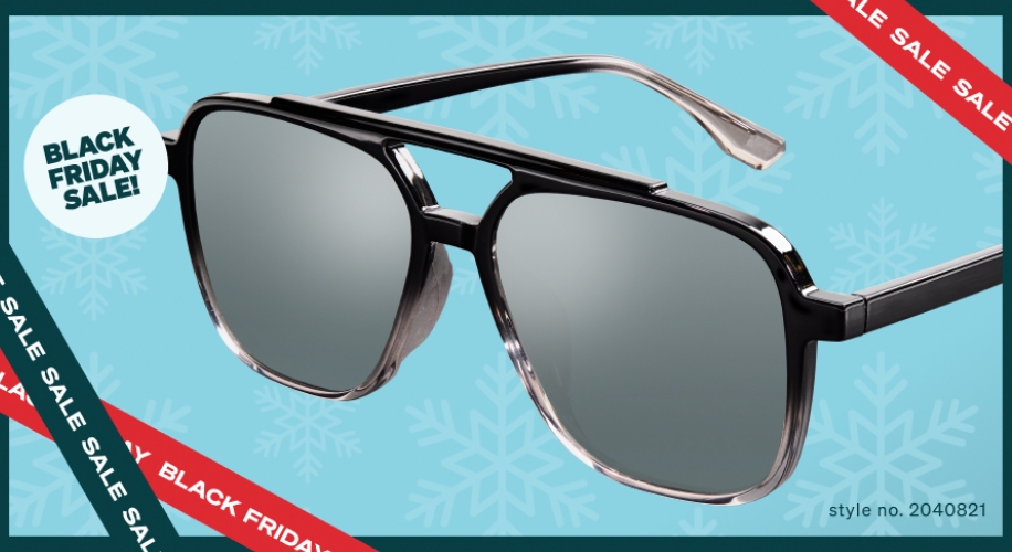 Sunglasses with Black Friday Sale text, style no. 2040821.