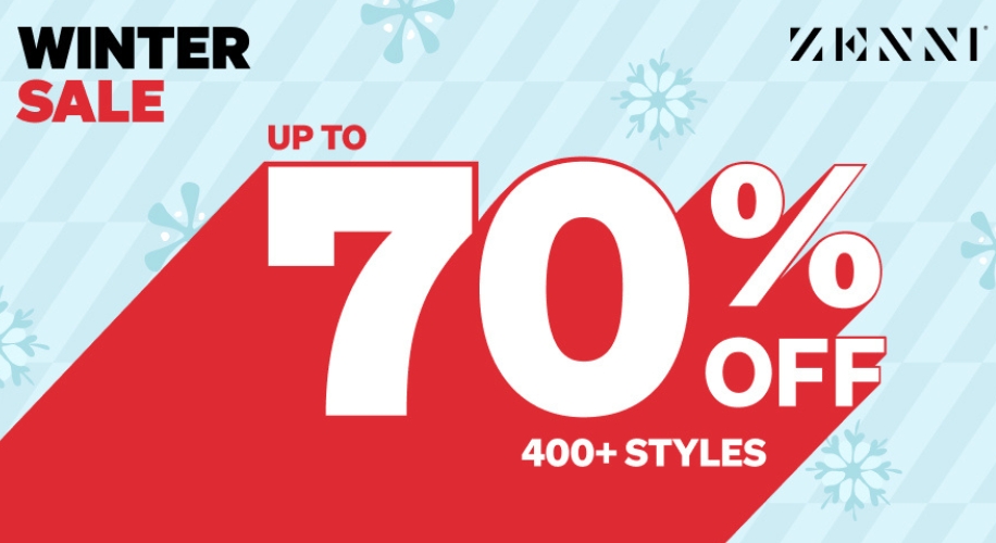 Winter Sale: Up to 70% off 400+ styles. Zenni.