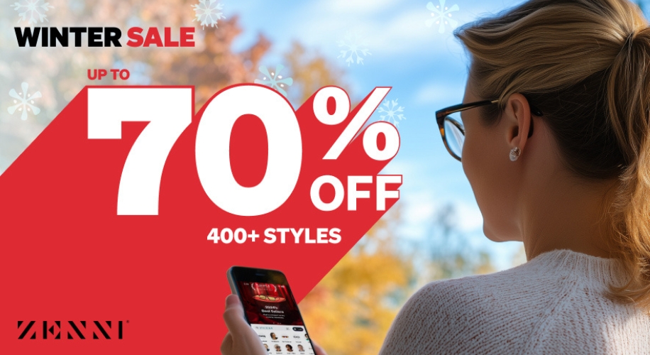 WINTER SALE up to 70% off 400+ styles. ZENNI.