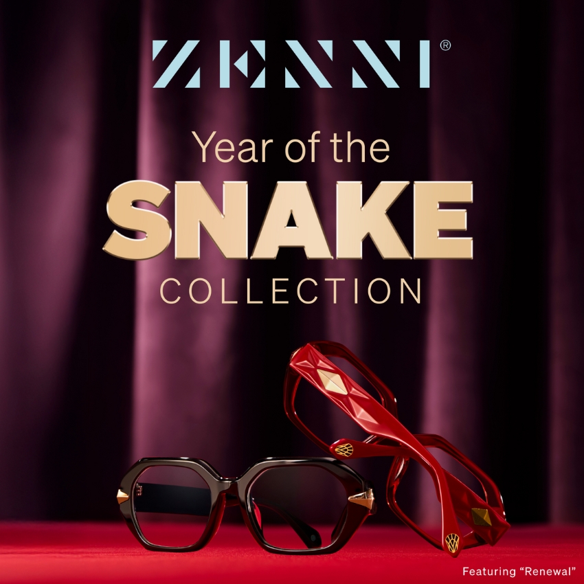 Zenni Year of the Snake Collection, featuring "Renewal" glasses.