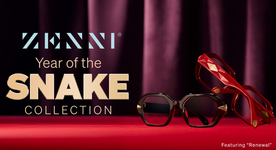 ZENNI Year of the Snake Collection glasses, Featuring &quot;Renewal&quot;.